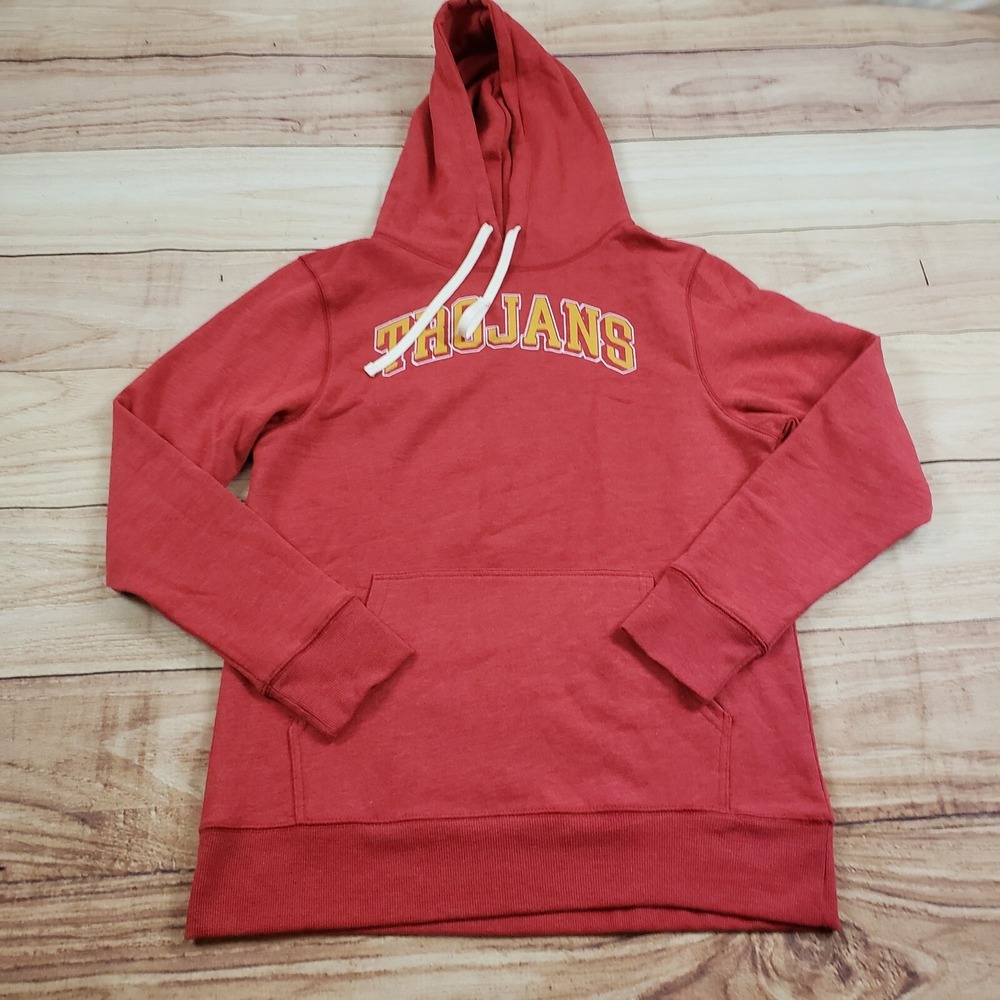 USC Trojans Sweater Womens Medium Red Yellow‎ Outdoor College Football Ladies